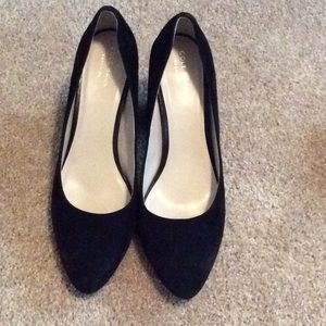 Cole Haan suede block heels